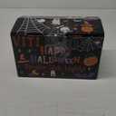 Halloween Decorations Outdoor Spider Web Lights - 16.4Ft Light Up Spider Web with 550 LEDs, Waterproof, 8 Modes Memory Function for Outdoor Yard Halloween Decorations (with Spider)