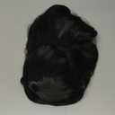 IMISSU 28 Inch/70cm Long Hair Water Wavy Wigs with Bangs Cosplay Costume Wig (Black)