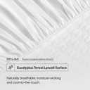 DOZ by SIJO Cooling Mattress Protector, 100% Lyocell Surface, 100% Waterproof, Noiseless, Cooling, 3D Air Fabric Breathable Bed Mattress Cover, 16 Inch Deep Pocket (Full)