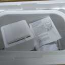 Davivy 13x19 White Bar Sink Fireclay, 13 Inch Dual-Mount Small Bar Prep Sink, Porcelain Single Bowl Design with Bottom Grid & Strainer