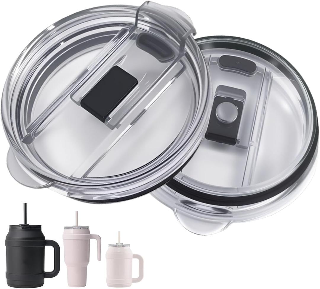 Compatible with Reduce Tumbler Lid Replacement,2Pack eak-Proof Lids Replacement Compatible with Reduce 40/50oz Tumbler,Splash Proof,Wear-Resistant.