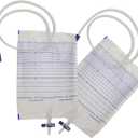 10 Pcs Urine Drainage Bags Catheter 2000ML