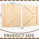 Sintuff 2 Sets 19.25'' W x 23'' H Unfinished Kitchen Cabinet Door Replacement with Hinges and Handles, Shaker Cabinet Doors Front Replacement for Kitchen Bathroom Vanity Closet