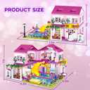 Pink Girls Summer Villa Friends Building Set Compatible with Friends Construction Educational Toy for Kids Age 8-12 and Up 1018 PCS