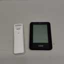 Indoor Outdoor Thermometer Wireless Weather Station External Thermometer Hygrometer Monitor with 330ft Range Remote Sensor, Battery Operated Backlit Display (Black)