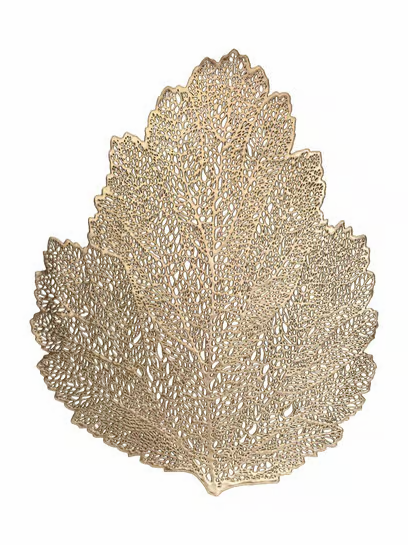 Ornament Leaf Vinyl Placemat 4Pk