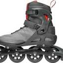 Rollerblade Macroblade 84 Men's Adult Fitness Inline Skate, Dark Gray & Red, Performance Inline Skates, 11/11.5