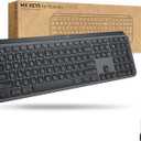 Logitech MX Keys Wireless Illuminated Keyboard for Business, Quiet Perfect-Stroke Keys, Logi Bolt Technology, Bluetooth, Rechargeable, Globally Certified, Windows/Mac/Chrome/Linux - Graphite