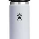 Hydro Flask Wide Mouth Bottle with Flex Sip Lid - Insulated Water Bottle Travel Cup Coffee Mug White 20 oz