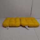 TESICA 19" x 19" Outdoor Indoor Rocking Chair Cushion Replacement Cushions Yellow Seat Pads Patio Chair Seat Pads for Porch, Garden