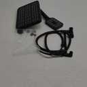 High Pressure Rain Shower Head with Handheld Spray Combo Set, Adjustable 12" Rainfall Dual Shower Head, Double&Tandem Shower Head, Waterfall Showerhead Bathroom -Matte Black