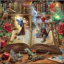 Magic Book Jigsaw Puzzles, 1000 Piece Puzzle for Adults, Family Puzzles Game, Fun Relaxing Challenging, Interlock Perfectly No Dust, Home Wall Decor, Gift for Valentine Friends Parents Kids