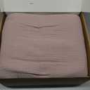 SOULFUL Muslin Throw Blanket with Tassels - Soft King Size Cotton Throw Blanket for Couch or Bed, Lightweight and Breathable Gauze for All Seasons, LightChampagne, 108" x 90"