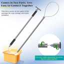 Dog Catcher Pole 61 Inches - Animal Catch Pole Heavy Duty Stainless Steel Catch and Release Pole for Cats, Dogs, Hogs, and Pigs - Animal Control Tools