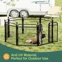 Gardner Pet Dog Playpens, 40" H 8 Panels Dog Pen Outdoor/Indoor Dog Fence Exercise Pen for Small/Medium/Large Dogs, Foldable Pet Play Yard Gate with Gravity Automatic Lock, Pet Playpen, Black