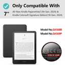 MOROCK Case for All-New 7" Kindle Paperwhite and Colorsoft Paperwhite Signature Edition(12th Generation-2024 Released),Premium Lightweight PU Leather Cover with Hand Strap, Auto Wake/Sleep, Blossoms
