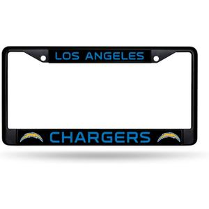 Rico Industries NFL Football Black Chrome Frame with Decal Inserts 12" x 6" Car/Truck Auto Accessory