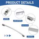 WR12X36386 Refrigerator Freezer Handle Stainless Steel Replacement for GE Models GFE26JMMTFES,GNE27EYMTFFS,GNE27JMMTFES GNE27JYMTFFS Refrigerator Freezer Handle