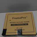 2-Pack Rotating Double Sided Picture Frame - 8x10 Floating Double Plexiglass Desk Frames Vertical/Horizontal Display, Brown Wood with 5x7/6x8 Photo Mats