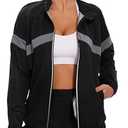 NINGMI Sauna Suit for Women Hot Sweat Jackets Long Sleeve Zipper Sauna Shirt Top Workout Body Shaper Exercise Running L