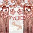 50Th Birthday Decorations For Her Rose Gold 50th Birthday Decorations Women Happy Fifty Birthday Decorations For Women Fiftylicious Balloons Banner 50 Years Old Birthday Decorations For Woman