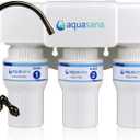 Aquasana Under Sink Water Filter | 3-Stage Claryum Filtration | Reduces up to 99.99% of PFAS, Lead & Chlorine | Under Counter Drinking Water Filter | Includes Oil-Rubbed Bronze Faucet | AQ-6300-ORB