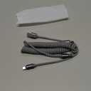 LISEN Coiled USB C Cable, 2 Pack for Android Auto & CarPlay Cable, Durable Short USB A to USB C Cable Compatible with iPhone 17/16/15, Samsung Galaxy S25/S24/S23 A15/A14, Google Pixel 9/8, Gray 4FT