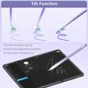 3 x Stylus Pen for iPad 9th & 10th Generation, Battery Indicators Apple Pencil with Palm Rejection Tilt Sensitivity Pen for 2018-2025 Apple iPad 10/9/8/7/6th, Pro 12.9/11/13 M4, Mini 5/6, Air 3/4/5/M2 (Gradient Purple)