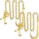2PCS G80 j Hooks Tow Chain, 5/16"x6' Recovery Tow Hooks Chain 15IN J Hook w/RTJ & Grab Hook, 18800LBS Tow Truck Accessories J Hooks, Bridle Tow Transport Chain, Wrecker Towing Truck Equipment