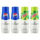 SodaStream Pepsi & MTN Dew Variety Pack, 440ml Pack of 4