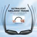 KastKing Chariton Fit-Over Polarized Wrap Around Over Sunglasses for Men and Women, Ideal for Driving Fishing Cycling Running (A.matte Black Frame, Smoke Mirror)