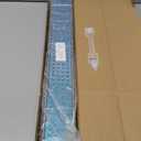 24-Inch Brushed Nickel Linear Shower Drain, 304 Stainless Steel Long Linear Drain with Quadrato Pattern Grate, Rectangle Shower Floor Drain with Adjustable Feet, Hair Strainer, Fits Bathroom, Balcony