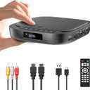 Mini DVD Players for TV, Desobry HD 1080P Region Free DVD Player with USB/TF Card Input, HDMI/RCA Cable, Compact CD DVD Player Integrated PAL/NTSC