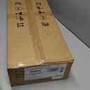 Crystal Chandelier for Dining Room 31'' Black Rectangular Pendant Fixture 6Light with K9 Crystals, Contemporary Chandeliers for Kitchen Island, Living Room