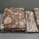 LUMI 8x10 Washable Area Rug for Living Room, Ultra Soft Vintage Rug with TPE Non Slip Backing, Stain Resistant, Low Profile Carpet High Traffic for Bedroom, Dining Room (Autumn Brown)