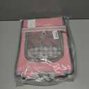 Lollimeow Cat Backpack Carrier, Ideal for Small Animals & Puppies, Airline Approved,Safe for Travel, Hiking, Vet Transport & Outdoor Use Fully Ventilated Design for Ultimate Comfort On-The-Go (Mesh Pink)