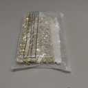 Luomorgo 3 Yards Rhinestone Trim Chain, 0.59 Inch Wide Sparkly Clear Crystal Chain for Sewing, Crafts, Bridal Dress Decoration, DIY Jewelry Making, Party Decor (Gold)