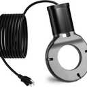 1000W Utility De-Icer, Chicken Water Heater, Submergible Cast Aluminum Thermostatic Control Bird Bath Heater De-icer, for Livestock Poultry Birds, Cows, Horses, Animals Drink Water (Black)