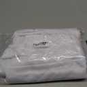 sancua 2 Pack White Tablecloth 60 x 102 Inch, Rectangle 6 Feet Table Cloth - Stain and Wrinkle Resistant Washable Polyester Table Cover for Dining Tables, Buffet Parties and Camping