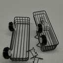 TAILI Shower Caddy Suction Cup 2 Pack with Hooks & Soap holder, Heavy Duty Shower Organizer for Bathroom, No Drilling Bathroom Organizer with Large Capacity, Black Metal Storage Basket