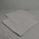 Double-Sided Faux Fur Plush Throw Pillow Covers 22x22 Set of 2 Fuzzy Striped Soft Cozy Pillowcase Luxury Decorative Pillows Square Fluffy Cushion Covers for Couch Sofa Bed,Cream White