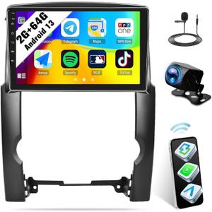 SIXWIN 2G+64G Android 13 Car Radio for KIA Sorento 2009 2010 2011 2012 2013 10.1 Inch Touch Screen with CarPlay Android Auto Mirror Link Bluetooth FM 28UI GPS Navigation WiFi SWC Backup Camera MIC