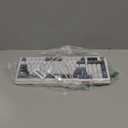 RedThunder K95 Wireless Mechanical Keyboard, TFT Screen & Knob, Tri-Mode BT5.0/2.4GHz/USB-C Hot Swappable Custom, Pre-lubed Linear Switches, Gasket Structure, RGB Gaming Keyboard, Snowy White-Blue