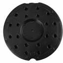 Queue Pole Control Bases, 25Lbs, (3 Pack), Black