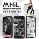 MhIL Workout Gloves for Women – Breathable Gym Gloves for Women with Palm Protection and Enhanced Grip – Padded Weight Lifting Glove for Womens with Wrist Wraps Support Weightlifting Exercise Cycling, Large: 8.1 – 8.6” / 20.6 – 22 cm