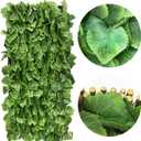 Expandable Fence Privacy Screen for Balcony Patio Outdoor,Decorative Faux Ivy Fencing Panel,Artificial Hedges (Single Sided Leaves)