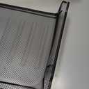 Mind Reader Monitor Stand, Ventilated Laptop Riser, Paper Tray, Storage, Office, Metal Mesh, 20"L x 11.5"W x 5.5"H, Black (Black)
