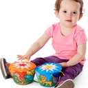 Melissa & Doug K's Kids Bongo Drums Soft Musical Instrument, Multicolor, 1 EA