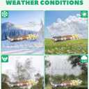 Clear Window Bird Feeder Outdoors - Bird Feeder for Viewing with 5 Perching Stands, Self-Adhesive Hooks, Drain Holes and Removable Tray, as a Birdhouse, Garden Decor