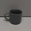 ZaH 14oz Coffee Mug Ceramic Solid Color Mugs Home Office Tea Cup - Dishwasher Washing Microwave Heating (Grey) (Gray)